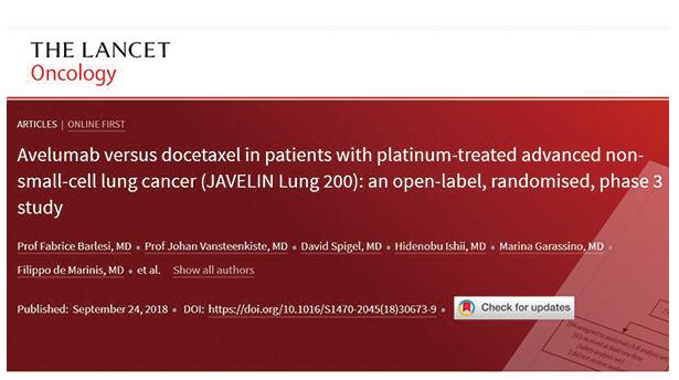 Avelumab后线治疗PD-L1阳性NSCLC安全性较优