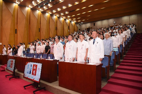“凝铸初心固党魂 身躬力行树新风”——北京大学肿瘤医院召开庆祝中国共产党成立104周年大会暨2025年党员集体学习